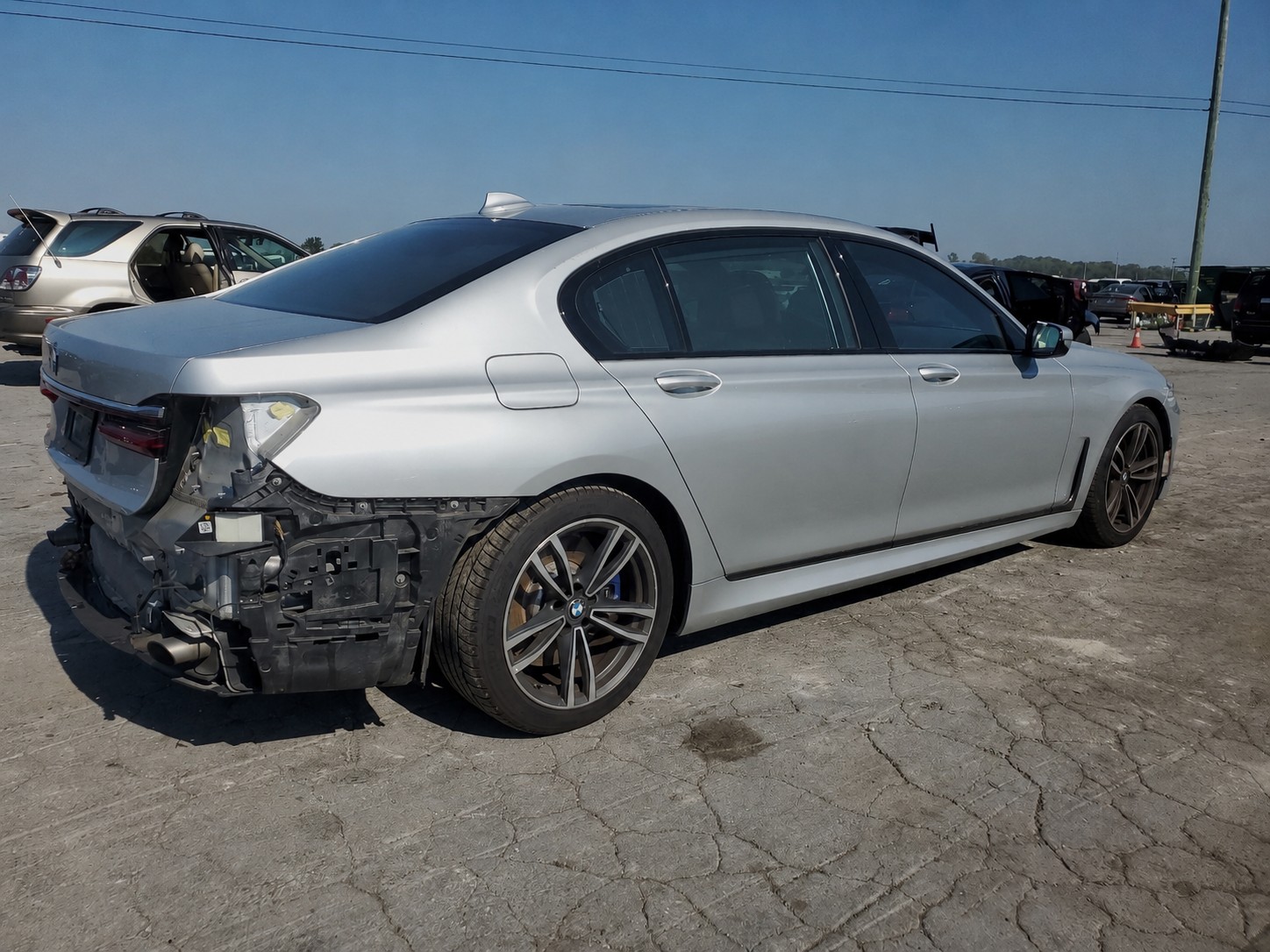 BMW 740I Xdrive 2020 Silver vin: WBA7E4C59KGV70505